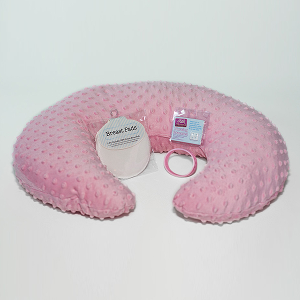 Pink Hearts Minky Gift Set